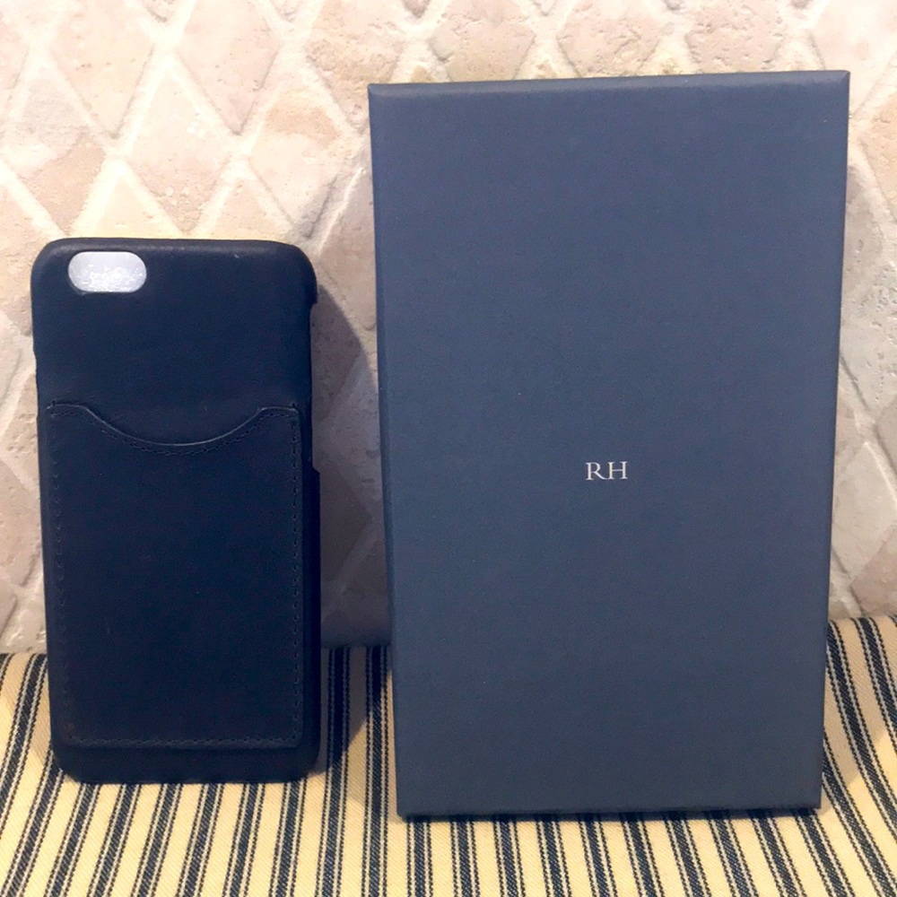 NIB Restoration Hardware Italian Leather iPhone 6/6s Case